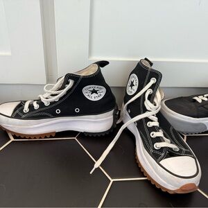 Converse  Black High-Top Sneakers